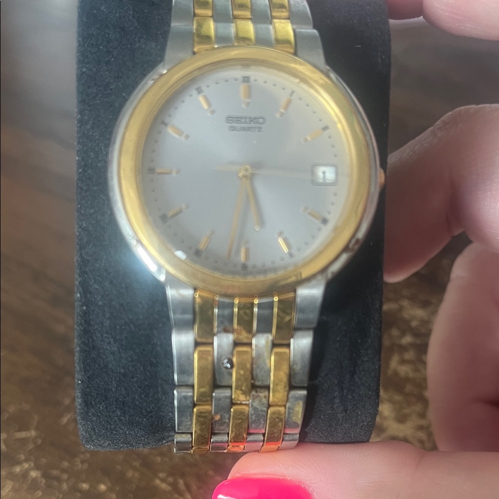 Seiko Gold and Silver Quartz Timepiece